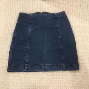 Free People Modern Femme Denim Mini Skirt